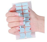 Valentine ' s Day Nails Stickers Full Wraps Polish Strips, Adhesive Art Decals Heart Kiss Love Pattern Valentine Art Stickers