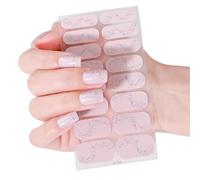 Valentine ' s Day Nails Stickers Full Wraps Polish Strips, Adhesive Art Decals Heart Kiss Love Pattern Valentine Art Stickers