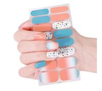 Valentine ' s Day Nails Stickers Full Wraps Polish Strips, Adhesive Art Decals Heart Kiss Love Pattern Valentine Art Stickers