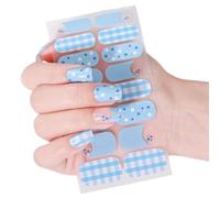 Valentine ' s Day Nails Stickers Full Wraps Polish Strips, Adhesive Art Decals Heart Kiss Love Pattern Valentine Art Stickers
