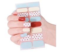 Valentine ' s Day Nails Stickers Full Wraps Polish Strips, Adhesive Art Decals Heart Kiss Love Pattern Valentine Art Stickers