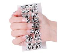 Valentine ' s Day Nails Stickers Full Wraps Polish Strips, Adhesive Art Decals Heart Kiss Love Pattern Valentine Art Stickers
