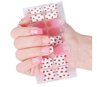 Valentine’s Day Nails Stickers Heart Kiss Wraps Full Wraps Polish Strips Adhesive Decals Women Adhesive Nail Art Decals