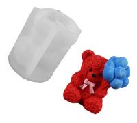 Valentine ' s Day Silicone Mold Rose Hare Bear Shape Easy Demolding for Resin Casting Soap Mold