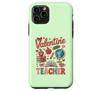 Valentine Teacher School Supplies Globe Books Apple Coffee Case for iPhone 11 Pro