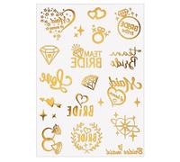 Valentine Theme Heart Lip Print Temporary Decal Water Resistant Body Stickers with Metallic Effect for Couples Party Metallic Glitter Temporary Decal