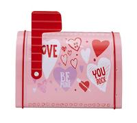 Valentine Tin Mailbox, Red Storage Box, Decorative Mailchest, Valentine Day Mailbox, Vista Printed Multipurpose Valentine Mailbox, Valentine Card Box, Delicate Classroom Mailbox, Decorative Mailbox