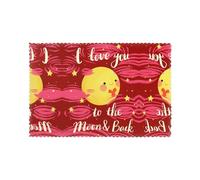 Valentine’s Day, Owl, Love 12x18 Inch Oil-Resistant Heat-Insulating Placemat Set – 6-Pack For Home, Hotel & Banquet Table Decor – Durable Polyester Fabric With Custom Diy Print Design