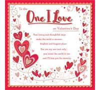 Valentines Boxed Card One I Love - 31cm sq - Regal Publishing