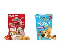 Valentines Bundle - Park Life Love Bix - Red Berries (100g) and Noses (240g) - Puppy Safe, Grain-Free, Natural, No Sugar, for Dog Birthday, 3x Flavours, Peanut Butter, Dog Choc Hazelnut, Vanilla Cream