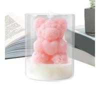 Valentines Candle Decor Heart Bear Shape Wedding Decor Scented Candles for Couples Spouse Boyfriend Girlfriends Date Proposal for Dinner Bedroom Living Room M