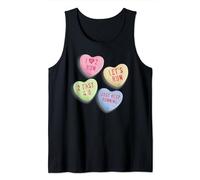 Valentine's Candy - Cool, Fun, Valentine Hearts Running Tank Top
