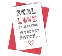 VALENTINES CARD for Boyfriend/Rude BIRTHDAY/ANNIVERSARY/Funny Rude Cheeky Humour/for him or for her Wet Patch #912