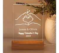 Valentines Card Personalised Anniversary card Valentines Gifts for Him Her Anniversary Card Valentines Day Card Personalised Gifts Led Light Up Card Gifts for Women Men Boyfriend Girlfriend