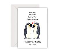 Valentines Card Personalised Valentines Gifts for Him Here wife kids Husband Cute Valentine Card Valentine's Day Card for Girlfriend Boyfriend Anniversary Greeting Cards(Design 1)