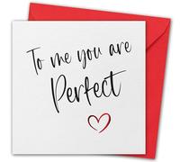 Valentines Card. Red Foiled Heart on Embossed Card Eco-Friendly. 4pp 150x150mm Size. Valentine's Card with Red Envelope. Verse Inside. Printed and Packed in UK.