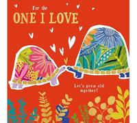Valentines Card Tortoise One I Love - Romantic Illustrated Luxury Greeting Card