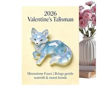 Valentines Cards, Acrylic Holiday Memory Figure | Small Moonstone Animal Card For Her | For Her Girlfriend Boyfriend Couples Loving Celebration Dating