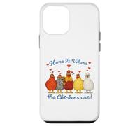 Valentines Chicken Funny Home Is Where The Chickens Are Case for iPhone 12 mini