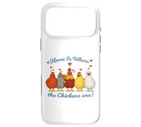 Valentines Chicken Funny Home Is Where The Chickens Are Case for iPhone 17 Pro Max