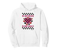 Valentine's Christian Heart Because He First Loved Us Pullover Hoodie