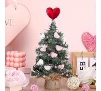 Valentines Day 3D Heart Tree for For MINI Trees Resin and Metal Construction Compact Festive Ornament