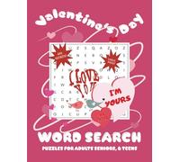 Valentine's Day 8.5x11 inch Word Search: Holiday Themed Word Search, 55 Puzzles To Keep Your Brain Active, For Adults, Large Print With 945 Words, Themed Books