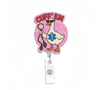 Valentine's Day Badge Reel,Cute Cat Acrylic Badge for ID Card Badge,Glitter Cat Heart Retractable Badge Holder Alligator Clip Accessories for Nurse,Medical Worker,Nursing Student,Teacher