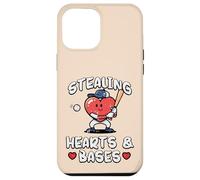 Valentines Day Baseball Stealing Hearts Bases Boys Kids Men Case for iPhone 12 Pro Max
