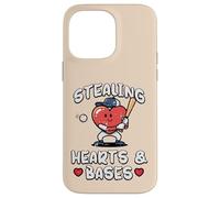 Valentines Day Baseball Stealing Hearts Bases Boys Kids Men Case for iPhone 14 Pro Max