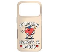 Valentines Day Baseball Stealing Hearts Bases Boys Kids Men Case for iPhone 17 Pro