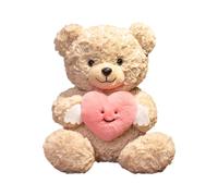 Valentine's Day Bear - Cute Heart Shaped Plush Bear, Soft Plush Pillow, Romantic Gift Toy | Bears for Women, Girlfriend Birthdays