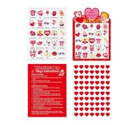 Valentine's Day Bingo Game - Valentine Games | Interactive Desktop Talking Toy, Paper Card Creating Opportunities For Shared Joy During The Night