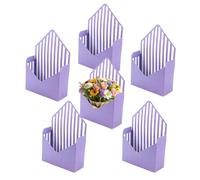 Valentines Day Box | 6 Pieces Folding Envelopes - Foldable Flower Box Valentines Decor - For Wedding Holiday Celebration Festival -Flowers Bouquet Food Snack Card Men Women