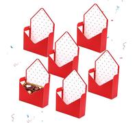 Valentines Day Box - 6 Pieces Romantic Large Capacity Organizer, Full Of Love And Ritual Sense Valentines Day Box For Cards | For Birthday Celebration Festival Flowers Food Chocolate Party Kids Women