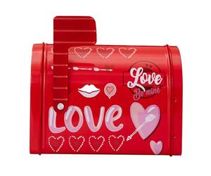 Valentine's Day Box, Tin Mail Box, Romantic Mail Box, Love Letter Storage, Valentine's Day Pond Mail Box, Post Box