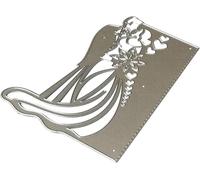 Valentine's Day Bride Groom Die Cut for Card Making, Valentine's Day Metal Cutting Dies Congratulations Die Cuts Embossing Stencils Template for DIY Scrap-Booking Decor Wedding Birthday Blessing Card