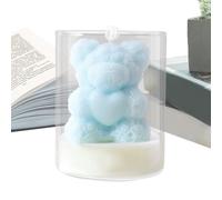 Valentine's Day candles, heart bear decoration for the holiday, holiday decorative candle, for partner dinner, file, bedroom, application, living room, bedside table, dressing table, marriage