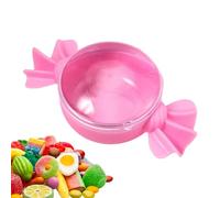 Valentines Day Candy Boxes - 50g Lightweight ABS Pink Storage Case, Heart Candy Shape Jewelry Container, Durable Reusable Baking Box, Adorable Treat Holder | Festive Organizer For Home Wedding