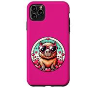 Valentines Day Capybara And Cute Heart Rodent Case for iPhone 11 Pro Max
