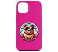 Valentines Day Capybara And Cute Heart Rodent Case for iPhone 13