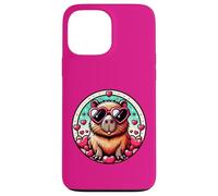 Valentines Day Capybara And Cute Heart Rodent Case for iPhone 13 Pro Max