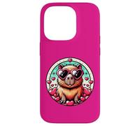 Valentines Day Capybara And Cute Heart Rodent Case for iPhone 14 Pro