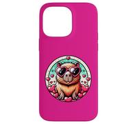 Valentines Day Capybara And Cute Heart Rodent Case for iPhone 14 Pro Max
