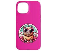 Valentines Day Capybara And Cute Heart Rodent Case for iPhone 15
