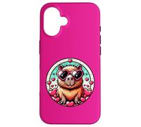 Valentines Day Capybara And Cute Heart Rodent Case for iPhone 16