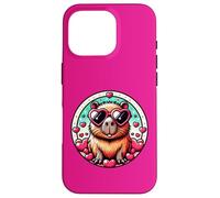Valentines Day Capybara And Cute Heart Rodent Case for iPhone 16 Pro
