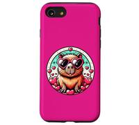Valentines Day Capybara And Cute Heart Rodent Case for iPhone SE (2020) / 7/8