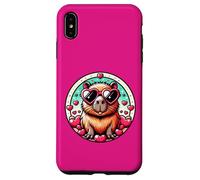 Valentines Day Capybara And Cute Heart Rodent Case for iPhone XS Max