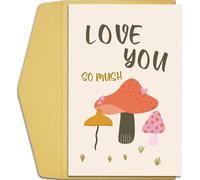Valentine's Day Card, Cute Love You So Mush Card for Husband Wife, Romantic Anniversary Card for Her Him (O Style)